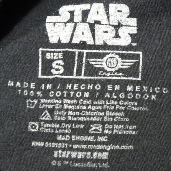 Star Wars Black T Shirt Size Small - Picture 3 of 3